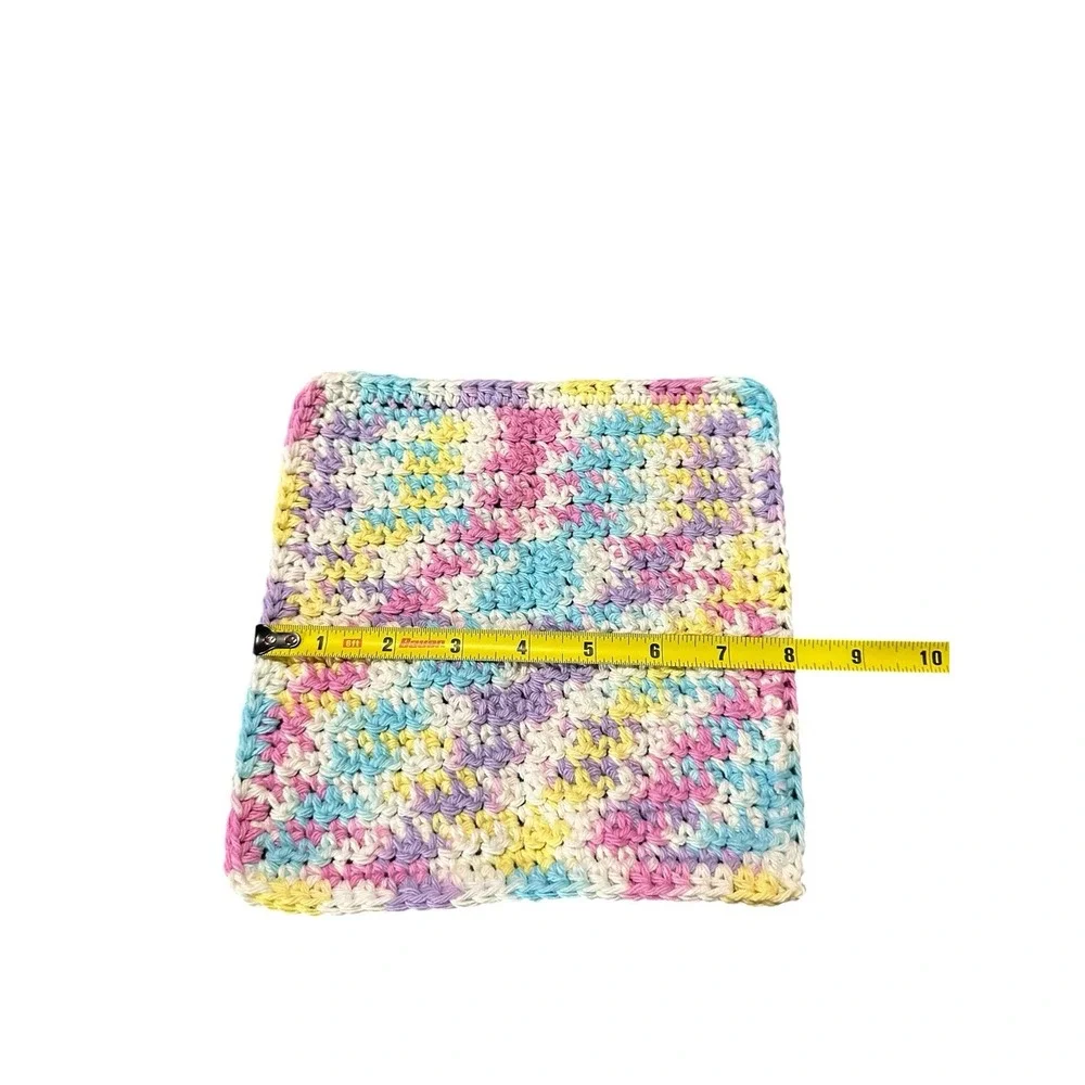 NEW crochet dish washing set 1 cotton wash cloth 1 dish scrubby handmade